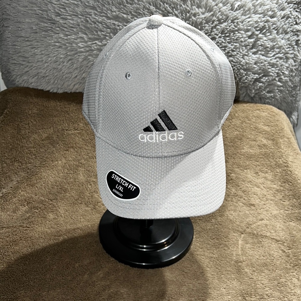 COPY - Adidas Adult Stretch Fit Aeroready Gray Hat/Cap Size L/XL NWT Unisex